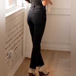 Abercrombie and Fitch Black 90s High Rise Straight Leg Jeans Size 29 waist